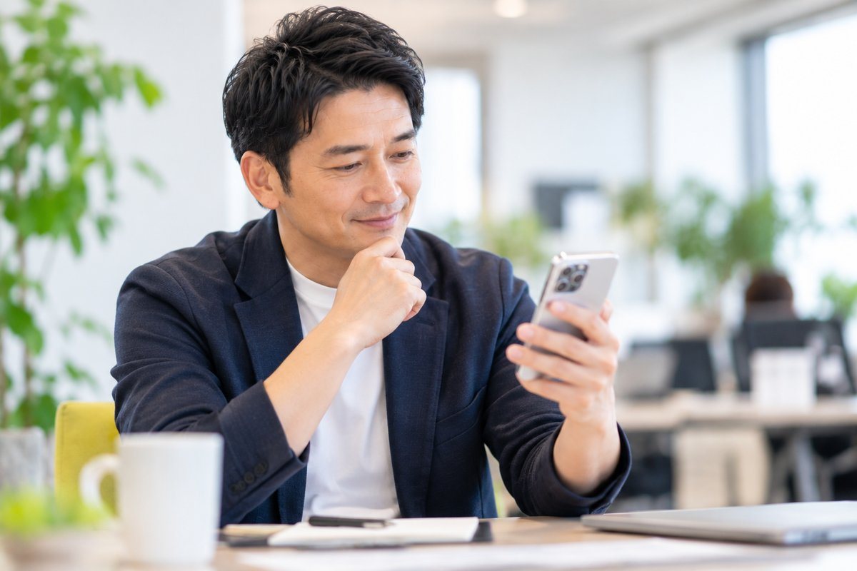 スマートフォンで学ぶイメージ